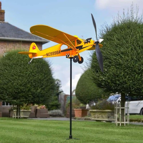 Yellow airplane garden - airplane,