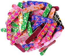 Mini NAIL FILES Emery Board DOUBLE SIDED Manicure PEDICURE DISPOSABLE Travel UK