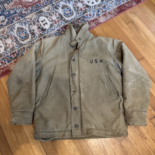 Navy deck jacket usn wwii - navy,