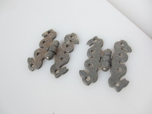 Vintage iron hinges cupboard - iron,