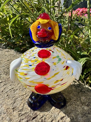 Vintage murano glass clown - vintage,