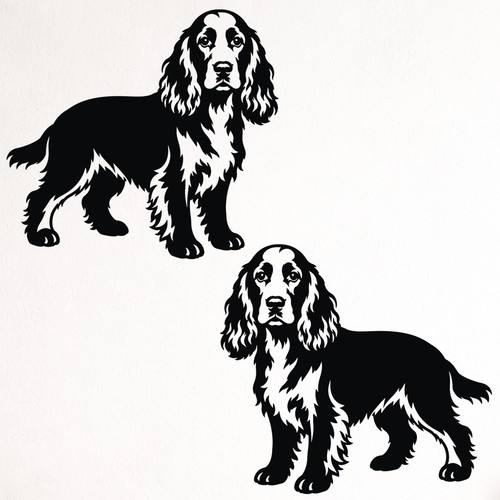 Cocker spaniel car - x2,