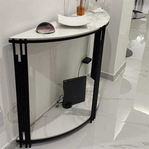 Half moon industrial console - half-moon,