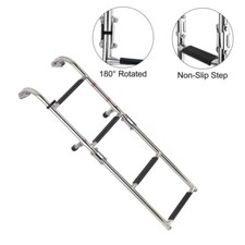 4 Step Stainless Steel Ladder