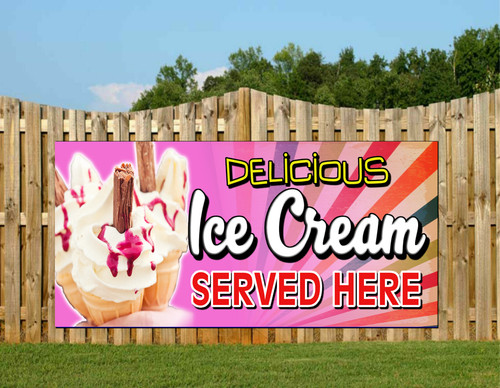 Ice cream food pvc banners - cream,