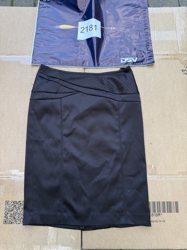 Next black satin pencil - , skirt