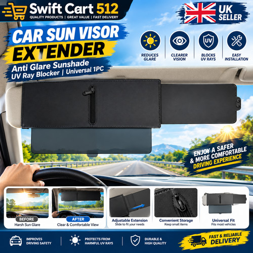 Car sun visor extender - sun, anti