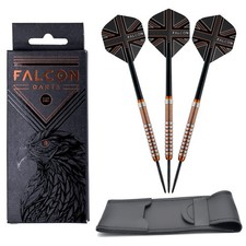 FALCON™ PEREGRINE Tungsten Darts Set 22g or 24g Barrels Shafts Flights Wallet