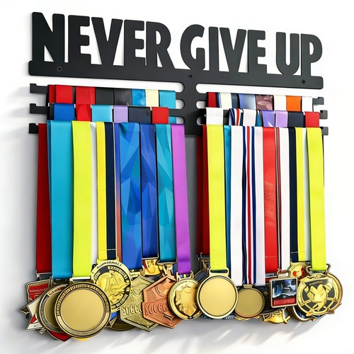 Black steel medal - black,