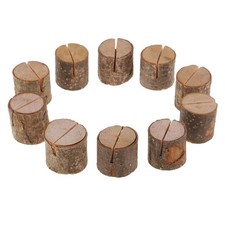 10x Wooden Log Blocks Wedding