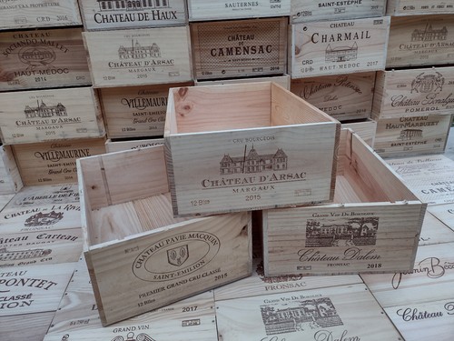 Wooden wine box crate - crate, 12