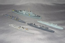 FIVE SUPERIOR WW2 US  WARSHIPS