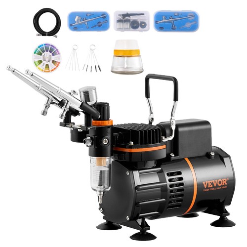 Vevor airbrush kit dual - airbrush, fan