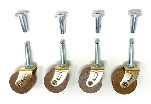 Medium hardwood casters - hardwood,