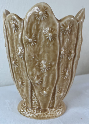 Sylvac cactus vase 2246 - sylvac, brown