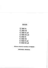 Ausa Forklift Truck C300 C350 H HI x4 Operators Manual