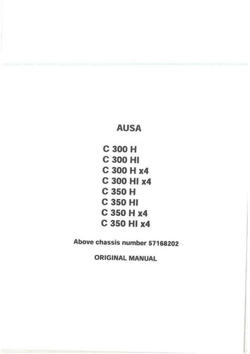Ausa forklift truck - truck, c350