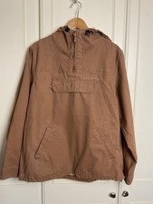 Mousqueton men's Fisherman Smock Size Large Brown Dark Beige Canvas Windproof