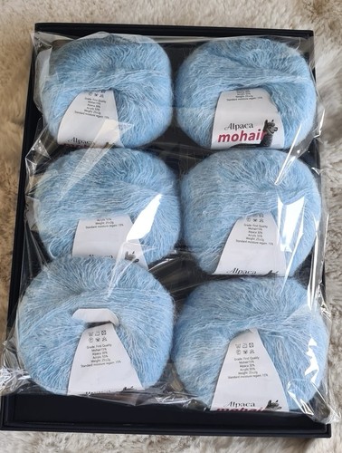 25g balls lace garn - 6x,