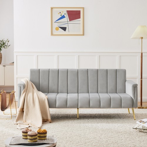 Grey velvet click - grey,
