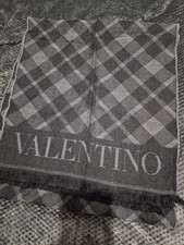 Valentino Gray Wool Scarf 