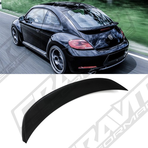 Gloss black rear spoiler abs - black,
