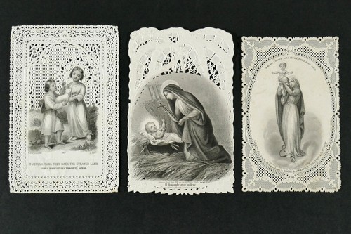 Antique paper lace religious - paper,