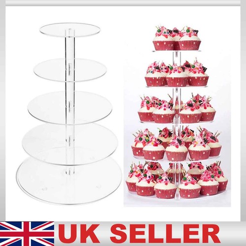 Tier round acrylic cupcake - 5-tier,