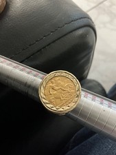half sovereign ring used 9ct