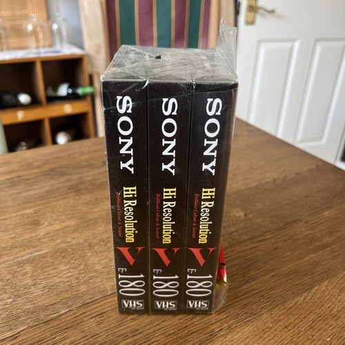 Sony 180 vhs video tapes - 3x, e-180