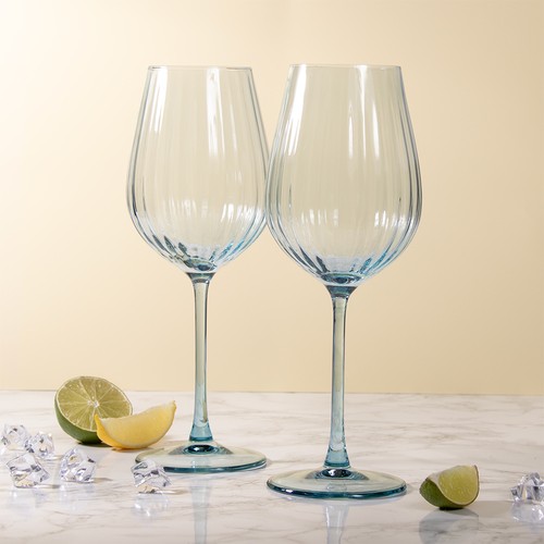 Wine glasses blue - glasses, set
