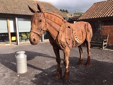 Photo 12x8 A horse named Punch A life-sized sculpture of a horse by artist c2019