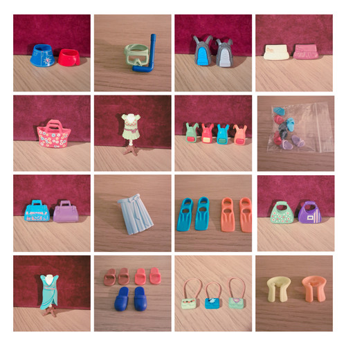 Playmobil clothes shoes bags - playmobil, clothes,shoes,bags