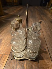 Antique Cut Glass Cruet Set