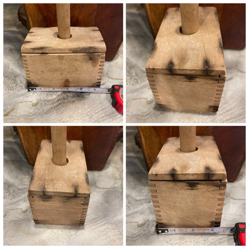 Large primitive wooden - , butter