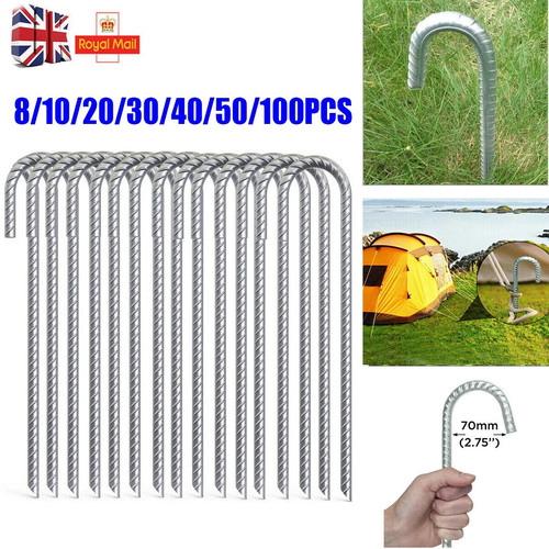 Galvanized rebar stakes - x,
