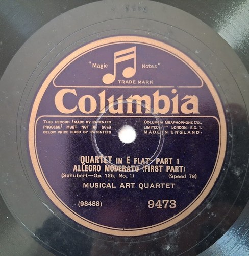 78rpm musical art quartet - 12",