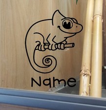 Chameleon Customised Vivarium Decal Sticker 