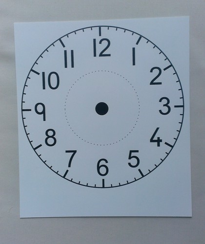 Clock face plastic - clock,