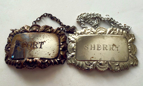Two antique silver plated - two,