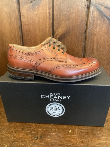 Cheaney mens avon leather shoe - leather,