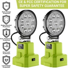 2X For RYOBI 18V LED Work