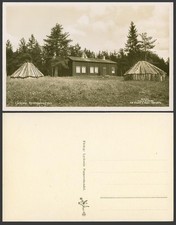 Sweden Old Real Photo Postcard Lycksele Hembygdsgarden, Hembygdsgard Helsingborg