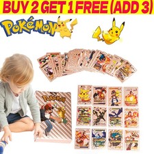 Pokemon Card Foil Gold TCG GX Vmax GX Card Charizard Rare CARDS 55 Pack Silver