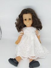 vintage doll made in England Palitoy?  17" stunning brown hair pretty dress