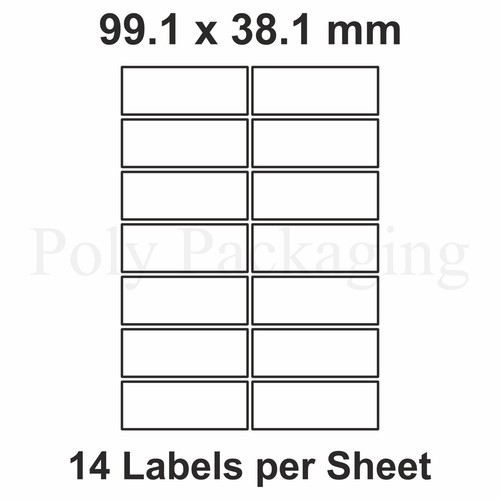 Printer labels per - a4, labels(14