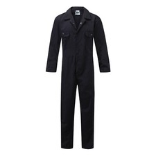 Ladies Stud Front Boilersuit Workwear Boiler Suit Coverall Overall Womens Girls