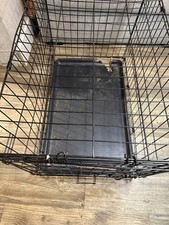Medium Folding Steel Dog Crate Kennel Cage with Tray 30”x20”x20”