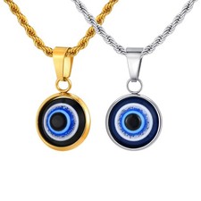 Men Evil Blue Eye Necklaces