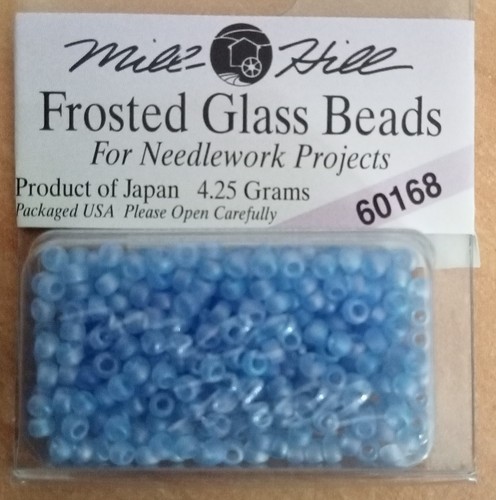 Mill hill frosted glass beads - hill,